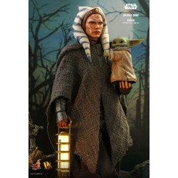 Hot Toys DX21 Star Wars The Mandalorian Action Figurine 1/6 Ahsoka Tano & Grogu Collectible Set 28cm & 6cm