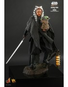 Hot Toys DX21 Star Wars The Mandalorian Action Figurine 1/6 Ahsoka Tano & Grogu Collectible Set 28cm & 6cm