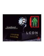 Iron Man Heart inspiré de Iron Man & Avengers Réplique Arc Reactor Tony Stark avec fonction lumineuse 1/6 FINGER STUDIO FS-1002