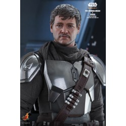 Hot Toys TMS052 Star Wars The Mandalorian Action Figurine 1/6 The Mandalorian & Grogu Collectible Set (Deluxe Version) 30cm
