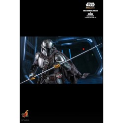 Hot Toys TMS052 Star Wars The Mandalorian Action Figurine 1/6 The Mandalorian & Grogu Collectible Set (Deluxe Version) 30cm