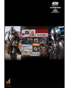 Hot Toys TMS052 Star Wars The Mandalorian Action Figurine 1/6 The Mandalorian & Grogu Collectible Set (Deluxe Version) 30cm