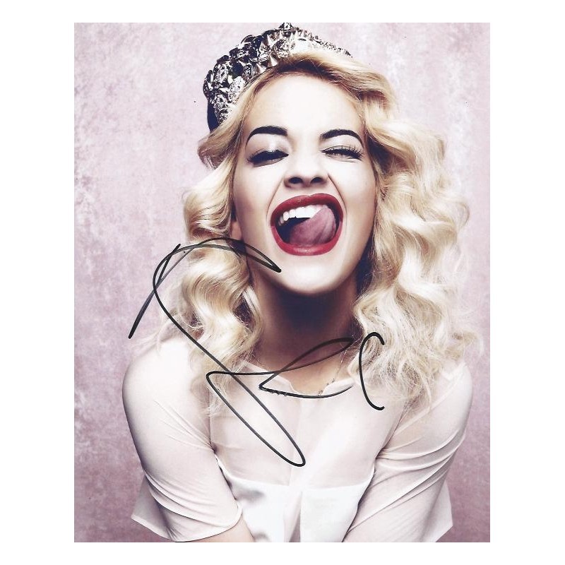 Autographe de Rita ORA - Chanteuse