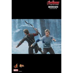 Hot Toys MMS302 Avengers Age of Ultron Quicksilver Aaron Taylor-Johnson 12" 30cm Collectible Figurine
