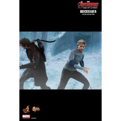 Hot Toys MMS302 Avengers Age of Ultron Quicksilver Aaron Taylor-Johnson 12" 30cm Collectible Figurine