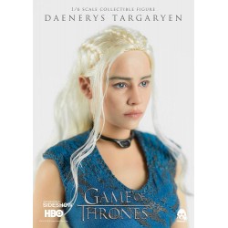 Game of Thrones de Daenerys Targaryen Blue Dress in Exclusive Ver., échelle 1/6 mesure env.28cm par Threezero.