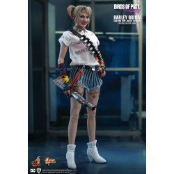 Hot Toys MMS566 Birds of Prey Harley Quinn Margot Robbie Caution Tape Jacket Version 1/6 Collectible Figurine 29cm