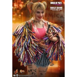 Hot Toys MMS566 Birds of Prey Harley Quinn Margot Robbie Caution Tape Jacket Version 1/6 Collectible Figurine 29cm