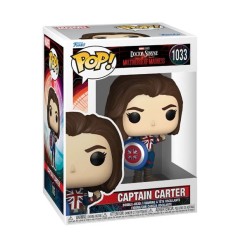 Funko Pop - 1033 - Marvel Doctor Strange in the Multiverse of Madness Captain Carter Vinyle Figurine 10cm