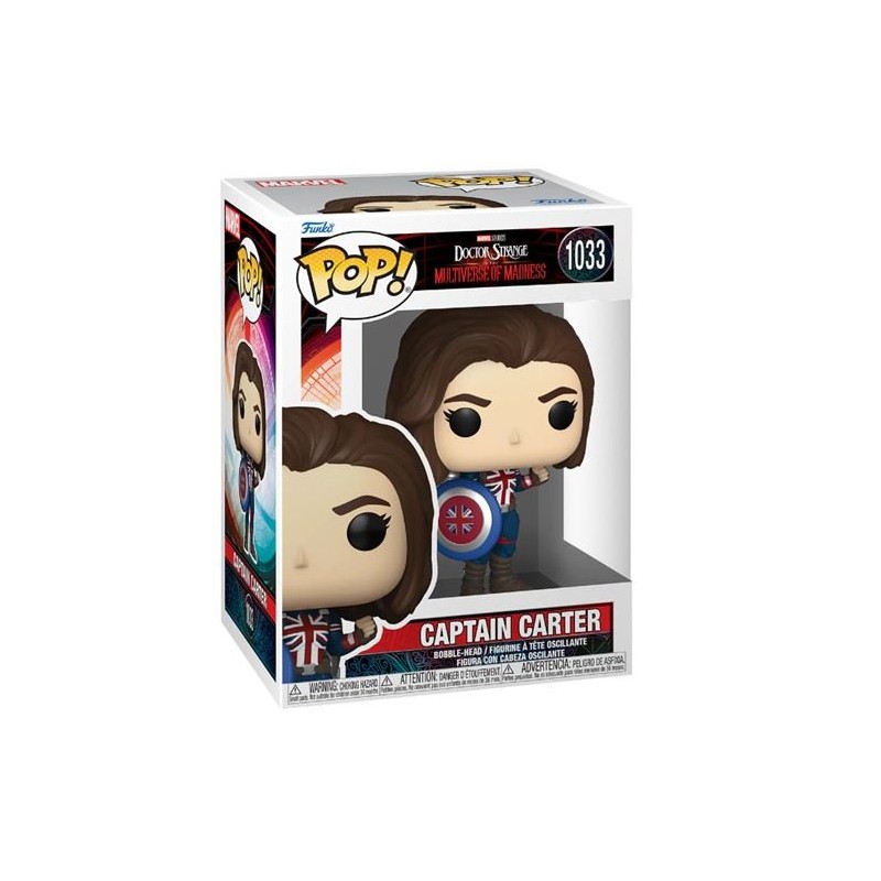 Funko Pop - 1033 - Marvel Doctor Strange in the Multiverse of Madness Captain Carter Vinyle Figurine 10cm Funko Pop - 1033 - Marvel Doctor Strange in the Multiverse of Madness Captain Carter Vinyle Figurine 10cm