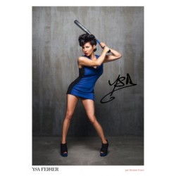 Autographe d'Ysa FERRER - Grande photo Dédicacée - SANGUINE