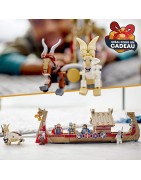 Lego 76208 Marvel Le Drakkar de Thor, Jouet à Construire de Bateau avec Minifigurines Avengers et Stormbreaker