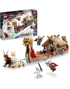 Lego 76208 Marvel Le Drakkar de Thor, Jouet à Construire de Bateau avec Minifigurines Avengers et Stormbreaker