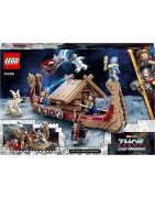Lego 76208 Marvel Le Drakkar de Thor, Jouet à Construire de Bateau avec Minifigurines Avengers et Stormbreaker