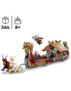Lego 76208 Marvel Le Drakkar de Thor, Jouet à Construire de Bateau avec Minifigurines Avengers et Stormbreaker