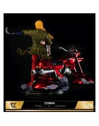 Cobra Space Adventures Diorama Cobra & Dominique avec Airbike 1/6 Statue 35cm (Version Planète Froide) 85/100