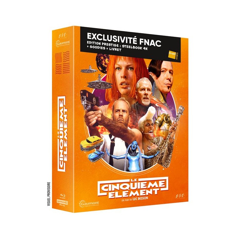 Coffret Le Cinquième élément Édition Prestige Limitée Exclusivité Fnac Steelbook Blu-ray 4K Ultra HD /1000ex