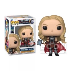 Funko Pop - 1076 - Thor Love & Thunder POP! Marvel Mighty Thor Special Edition Vinyle Figurine 10cm