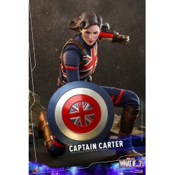 Hot Toys TMS059 What If...? Collectible Action Figurine 1/6 Captain Carter 29cm