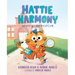 Autographe de Elizabeth Olsen and Robbie Arnett - Livres : "Hattie Harmony: Worry Detective"