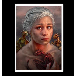 Daenerys Targaryen - Art print - "Mother of Dragons" d'Inna VJUZHANINA