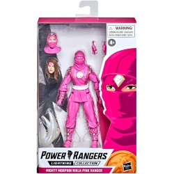 Hasbro Power Collection Lighting – Mighty Moprphin Ninja Pink Ranger Figurine, Multicolore