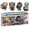 Funko Pop - Coffret de 4 figurines POP Thor 4 : Love and Thunder Thor, Mighty Thor, Valkyrie & Gorr US Exclusive Pop !