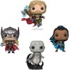 Funko Pop - Coffret de 4 figurines POP Thor 4 : Love and Thunder Thor, Mighty Thor, Valkyrie & Gorr US Exclusive Pop !