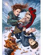 Reproduction d'une peinture à l'huile de Twilight le combat final : ARO'S END fait par Julien Vergé - 122x88cm