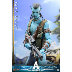 Hot Toys MMS684 Avatar: La Voie de l'eau Collectible Action Figurine 1/6 Jake Sully (Deluxe Version) 45cm