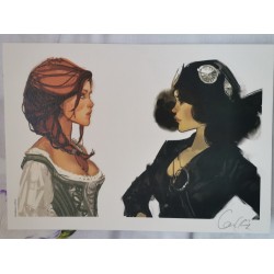 Ex-libris signé par Mathieu Lauffray