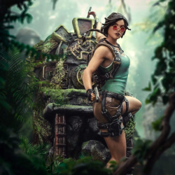 Tomb Raider Statue 1/10 Deluxe Art Scale Lara Croft 36cm
