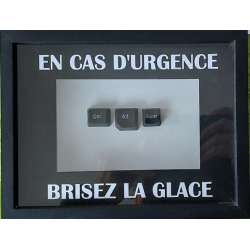 Krystel Marques - Décoration - Brisez la glace - Ctrl+Alt+Sup - 2023 - Signé avec certificat